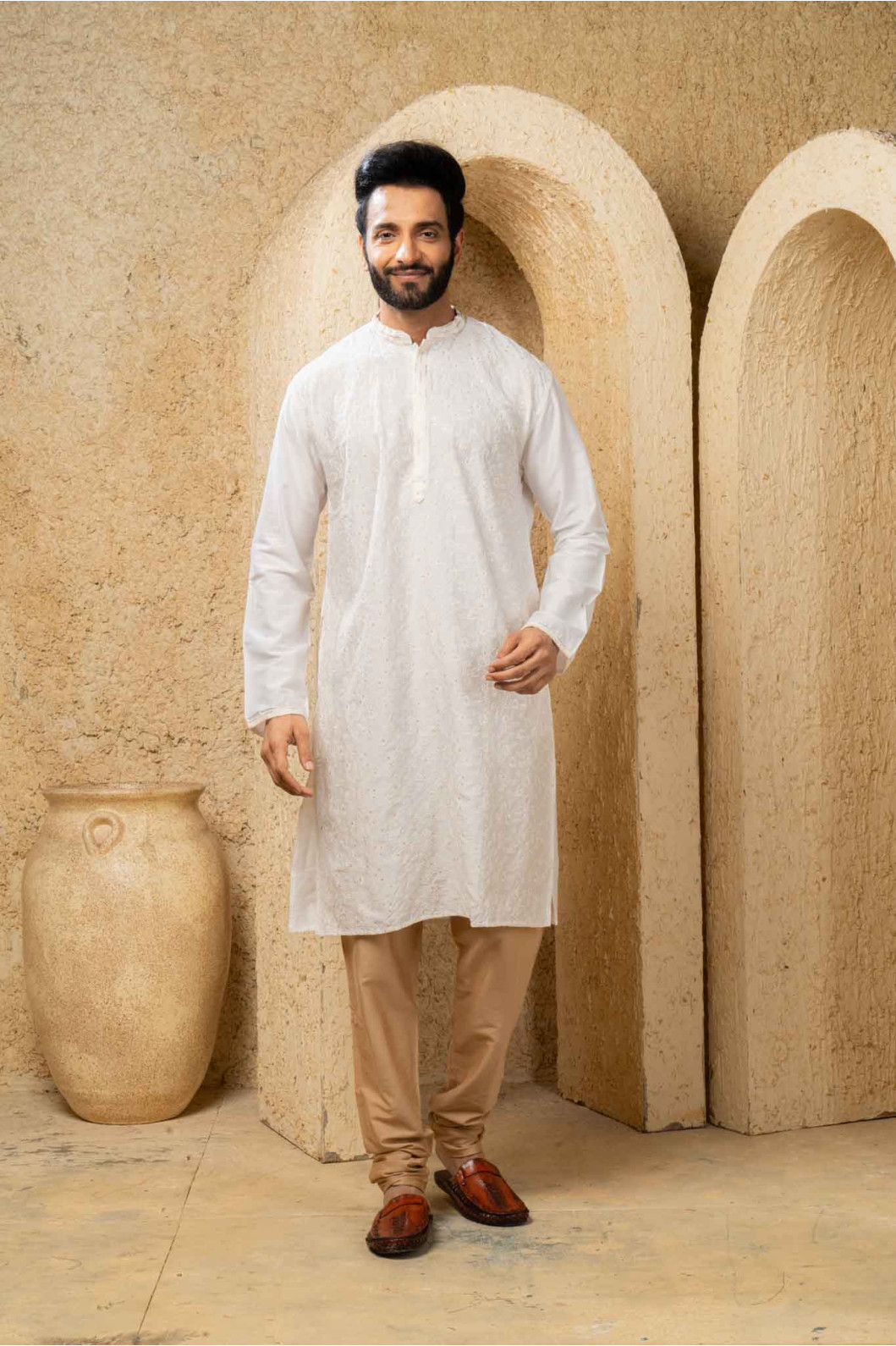 Men’s Imperial Cotton Silk Occasion Kurta with Pyjama Set 