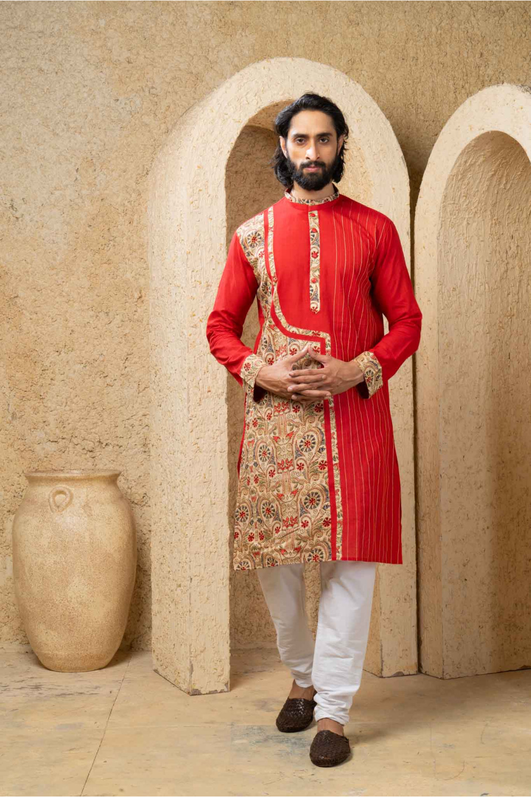 Men’s Majestic Cotton Silk Occasion Kurta with Pyjama Set 