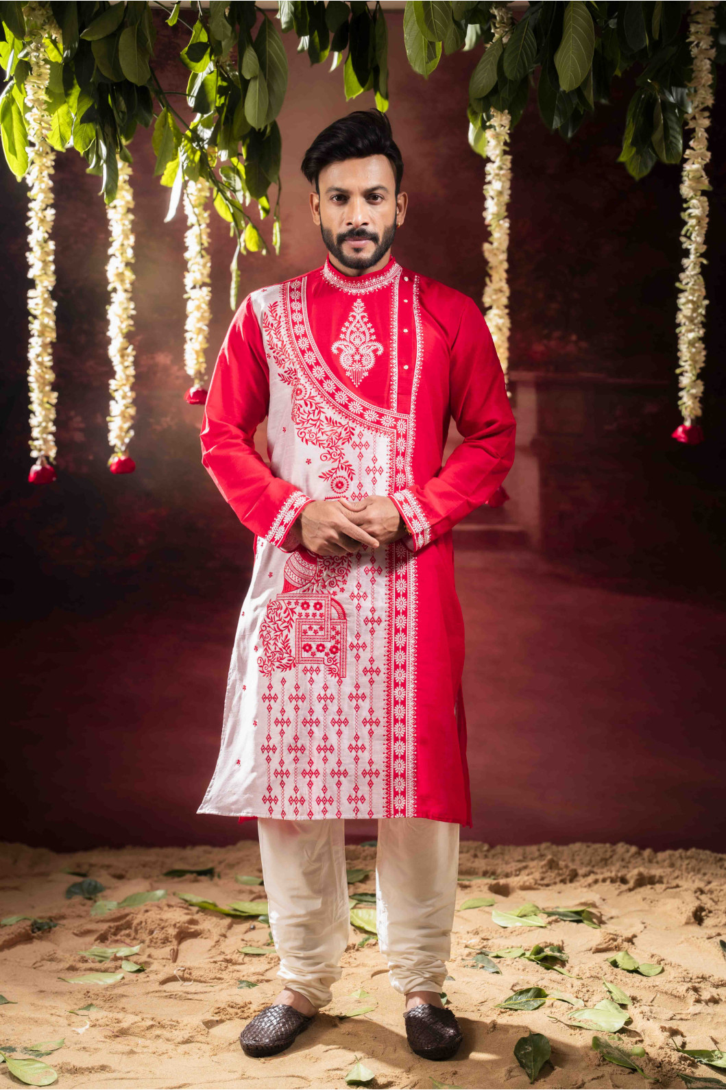 Men’s Regal Cotton Silk Occasion Kurta with Pyjama Set 