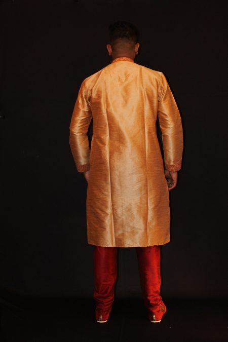 Men’s Regal Bangalore Silk Wedding Festival Kurta & Pyjama Set