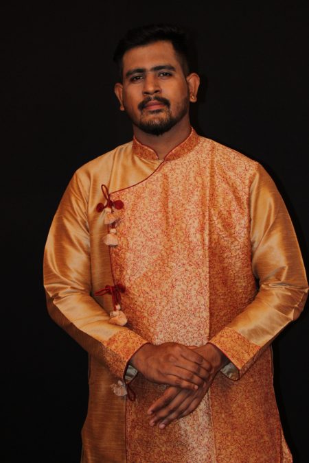 Men’s Regal Bangalore Silk Wedding Festival Kurta & Dhuti Set