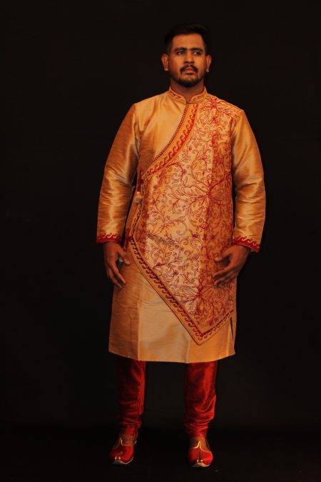 Men’s Classic Cotton Silk Wedding & Festive Kurta with Pyjama Set