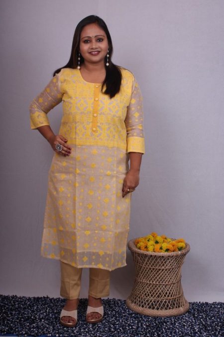 Men's Festive Round Neck Embroidery Work Kurta Pajama