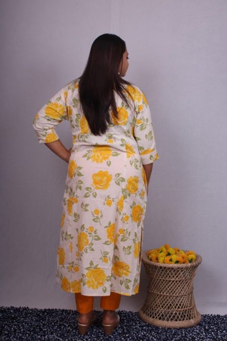 Men's Traditional Bengal Embroidery Work Kurta Pajama