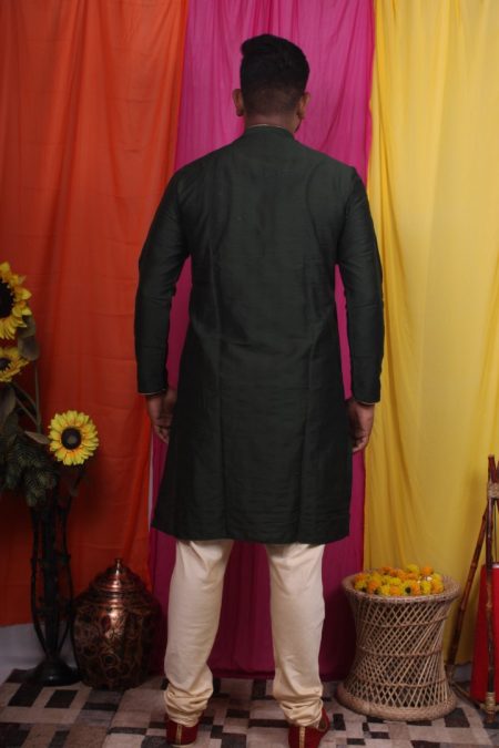 Men's Festive Front Embroidery Work Kurta Pajama