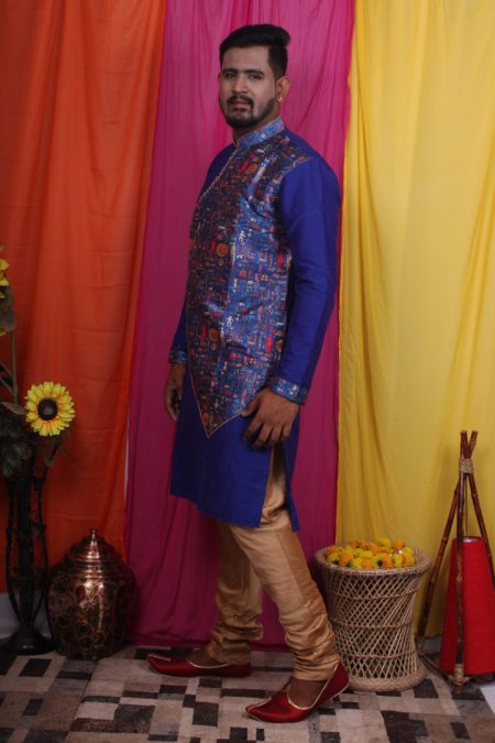 Men's Stylish Front Open Indo Western Set