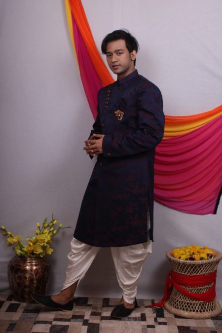Men’s Wedding Ethnic Kurta Dhoti Set Elegance in Every Stitch