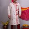 Men's Wedding Benarasi Raw Silk Kurta with Dhoti “Timeless Grace for Your Special Day.” 5 20230918044457 IMG 2191 Custom