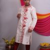 Men's Wedding Benarasi Raw Silk Kurta with Dhoti “Timeless Grace for Your Special Day.” 7 20230918044516 IMG 2192 Custom