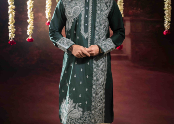 Men’s Royal Cotton Silk Occasion Wear Pyjama Set