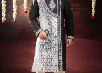 Men’s Regal Cotton Silk Occasion Kurta with Pyjama Set
